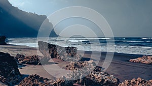 Coral rocks on the beach