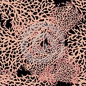 Coral Sea Texture Pattern Fashion Seamless Print photo