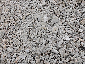 Coral stone and sand on the beach