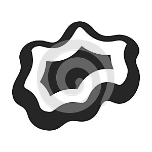 Coral vector black icon. Vector illustration reef of sea on white background. Isolated black illustration icon of coral