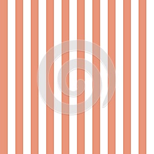 Coral white stripes seamless pattern. Vector illustration.