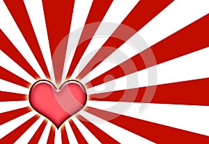 Corazon Love Sunburst Background