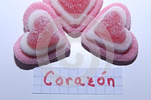 Corazon word in Spanish for Heart in English