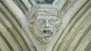 Corbel Head on The West Front of Salisbury Cathedral K