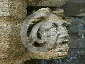 corbel of hood mould