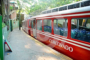 Corcovado train. Rio de Janeiro, Brazil