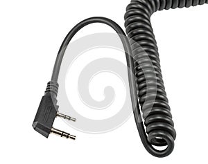 Cord for handheld microphone for radiocommunication on white