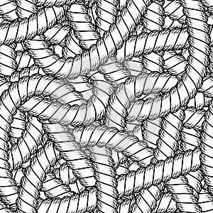 Cord interlacing seamless pattern background photo