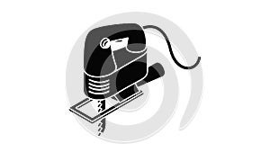Corded jig saw icon animation