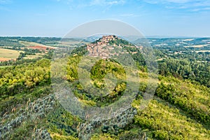 Cordes-sur-Ciel, France from eastern viewpoint photo