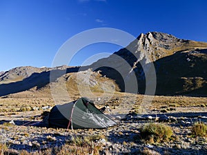 Cordillera blanca trail huayhuash, overnight, camping