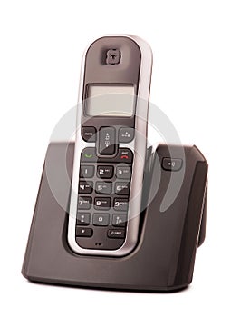 Cordless home phone isolated