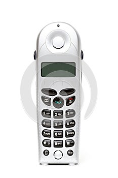 Cordless phone over white