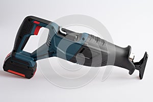 Cordless Reciprocating Saw on White Background