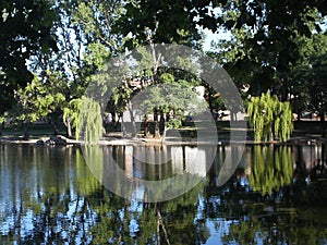 Cordoba Argentina lago lake reflections photo