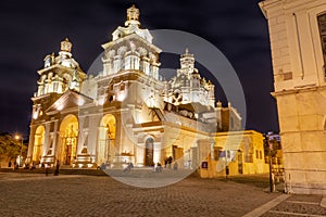 Cordoba Cathedral at night - Cordoba, Argentina
