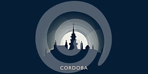 Cordoba cityscape skyline city vector banner