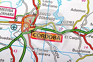 Cordoba map photo