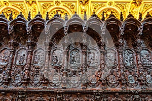 Cordoba, Spain - October 31, 2019: Amazing choir in the Mezquita Cathedral photo