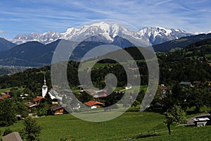 Cordon with Mont Blanc in background