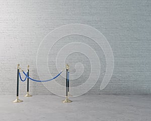 Cordoned Off Area In Room