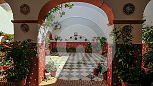 Cordova Cordoba old Building interior Spain Espana Andalusia photo