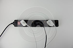 Cords for charging a phone connected