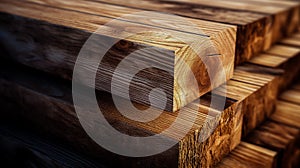 Cords of wood stacked against a wooden wall