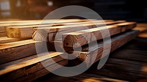 Cords of wood stacked against a wooden wall