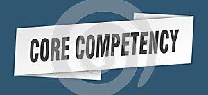 core competency banner template. core competency ribbon label.