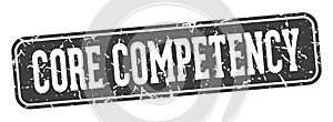 core competency rectangular sign. core competency stamp