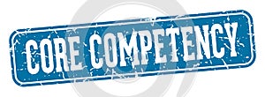 core competency rectangular sign. core competency stamp