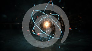 Core Spark: Visualizing an Atomic Particle. Generative AI