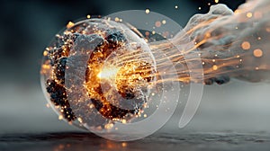 Core Spark: Visualizing an Atomic Particle. Generative AI