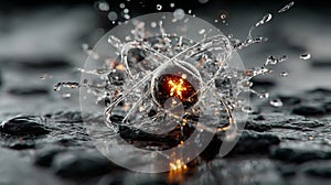 Core Spark: Visualizing an Atomic Particle. Generative AI