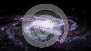 Into the Core of a Spiral Galaxy Scene - Space Abstract Background Backdrop