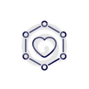 core value line icon on white