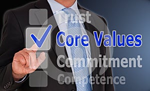 Core values checkbox