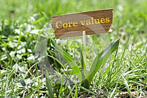 Core values photo