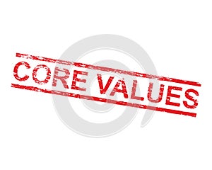 Core Values Rubber Stamp