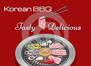 Corean grill bbq photo