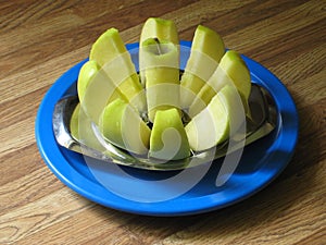 Cored Apple on a Plate