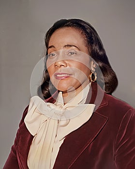 Coretta Scott King in Washington DC in 1977