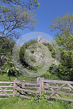 Corfe Castle in Dorset