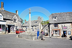 Corfe village centre.