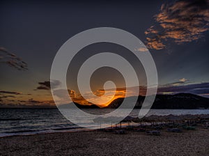 Corfu - Agios Georgios beach sunset