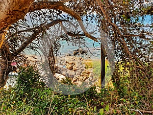 Corfu beach and sea