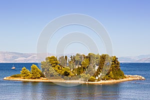 Corfu Greece mouse island Kanoni copyspace traveling sea