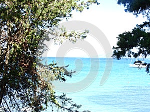 Corfu Greece in sommer seaside