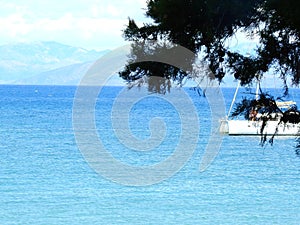 Corfu Greece in sommer seaside